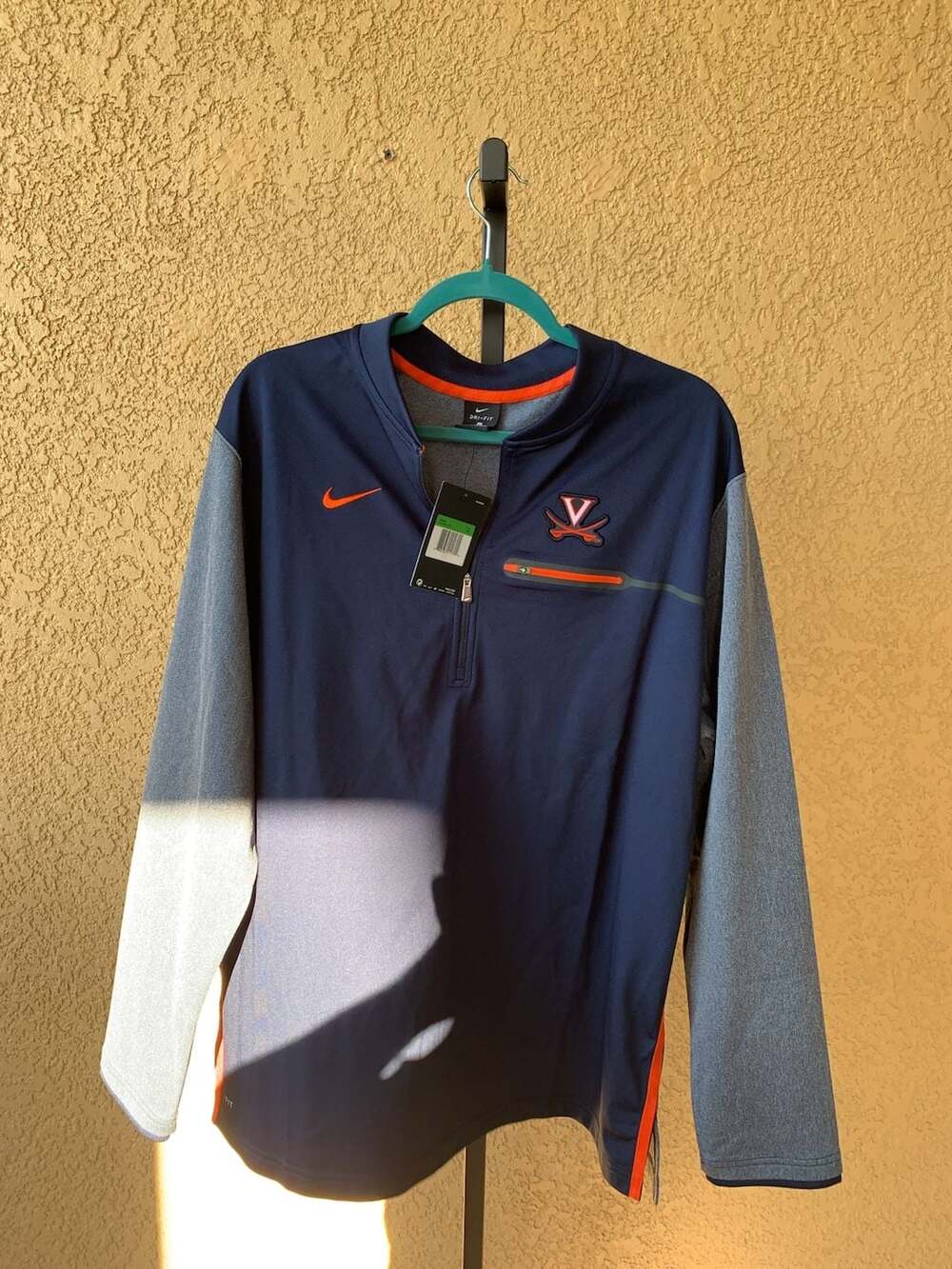 Nike University of Virginia Cavaliers Dri-FIT 1/4 Zip Pullover Jacket XL
